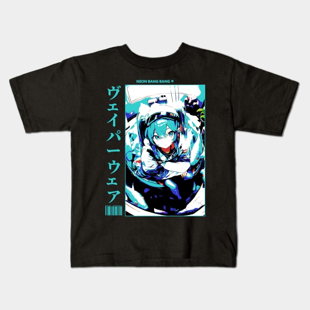 Vocaloid Anime Girl Japan Streetwear Japanese Manga Aesthetic Kids T-Shirt by Neon Bang Bang